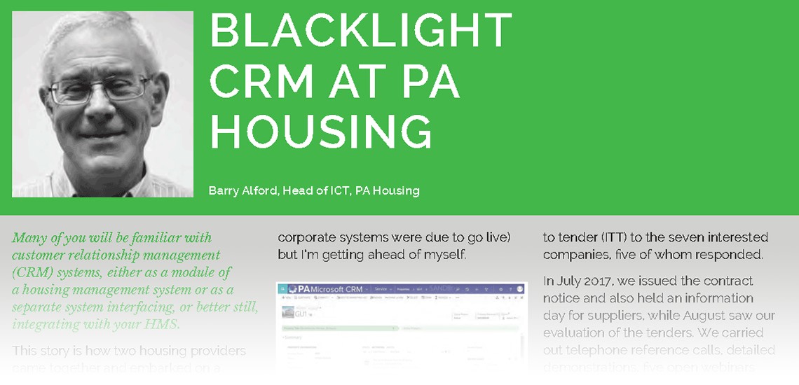 Housing Technology: Blacklight CRM at PA Housing 